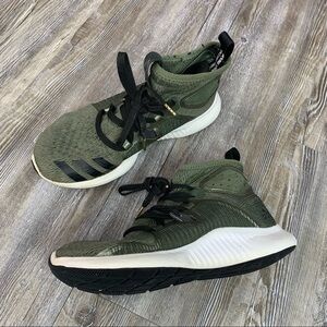 Adidas Running Edgebounce Mid Shoes Green Size 3.5